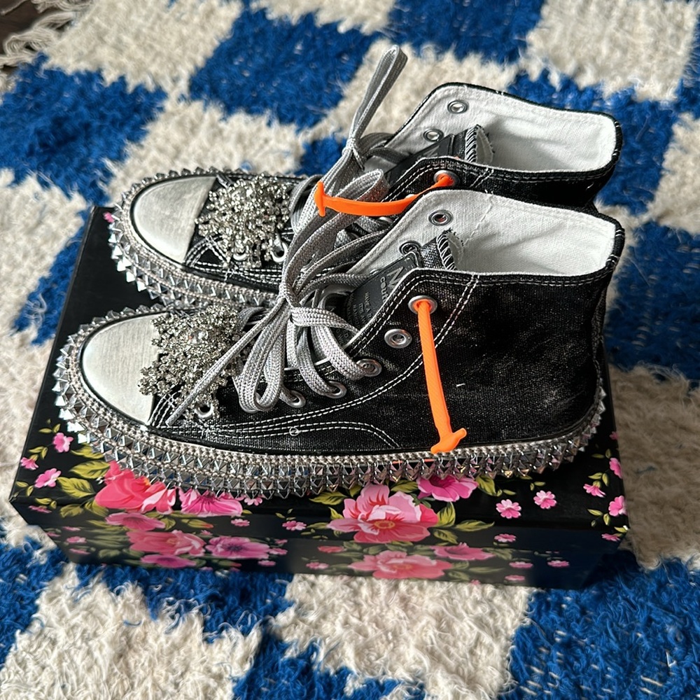 Studded Hi Top Sneakers by Nan-Ku Coutoure